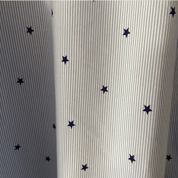 H&M cotton star print stripe button shirt - Picture 4 of 10